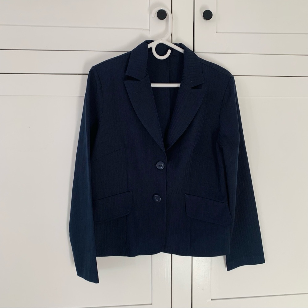 Pinstripe Blue Light Weight Blazer Size Medium